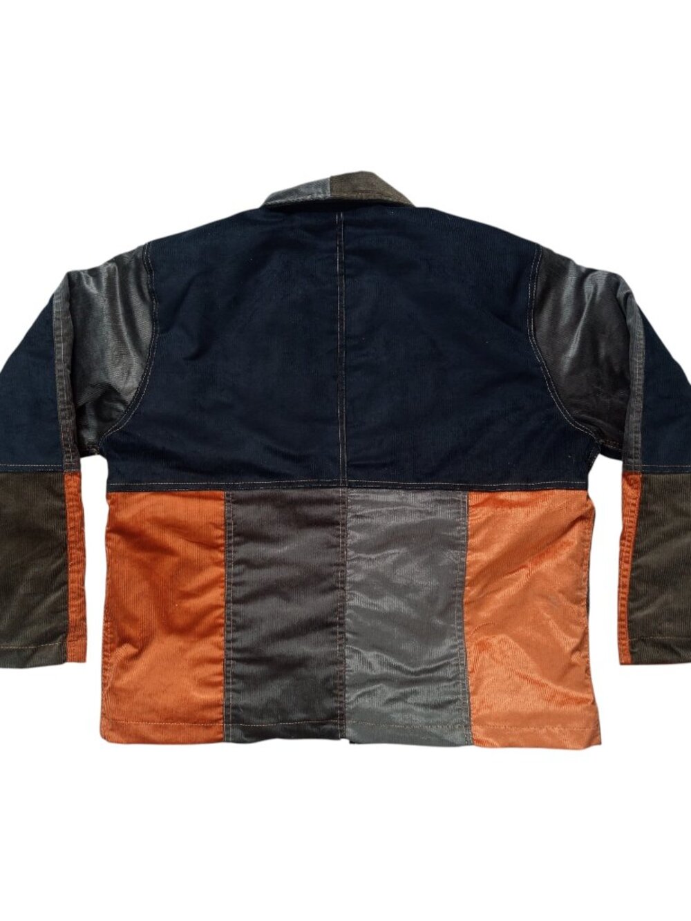 CARHARTT Men's Patchwork Reworked Bomber Multicolor Zip Jacket S - Picture 2 of 3